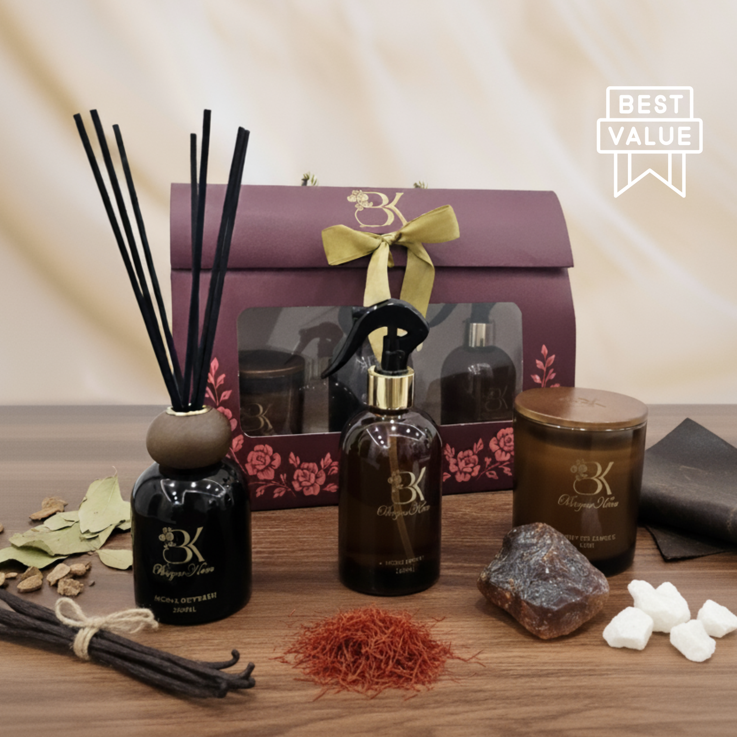 BK Floral Amber Set - 3 Items