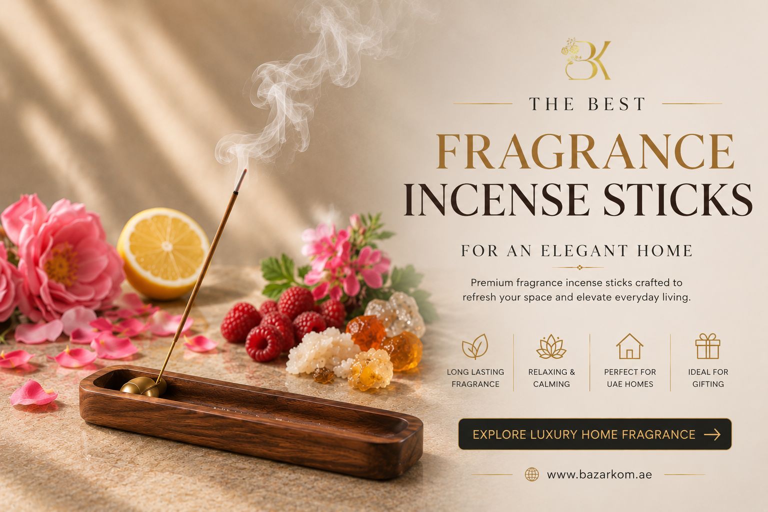 Luxury Fragrance Incense Sticks in the UAE for an Elegant Home Ambiance