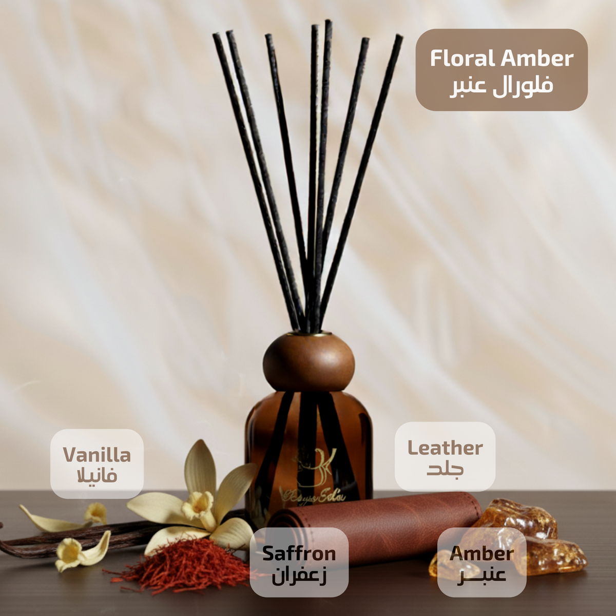  طقم فلورال أمبر – 3 قطع