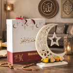  Handmade wooden Ramadan Hilal - White