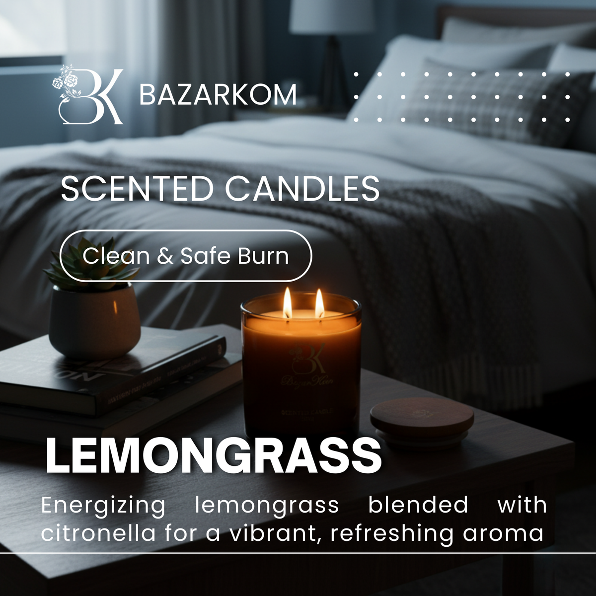  BK Scented Candle - Lemongrass