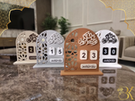Handmade wooden Ramadan Calendar - Matt Beige