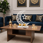  Handmade wooden Ramadan Hilal - White